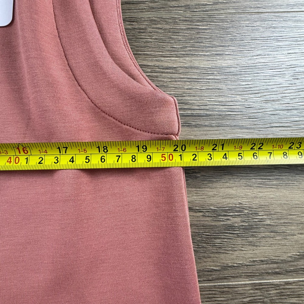 Varley Magnolia Half Zip Tank 2.0 Canyon Rose Sleeveless Mock Neck Top Sz M NWT - Picture 5 of 11
